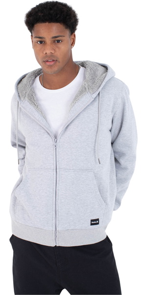 2026 Hurley Mens Alps 2.0 Zip Hoodie MFTEU00053 - Heather Grey